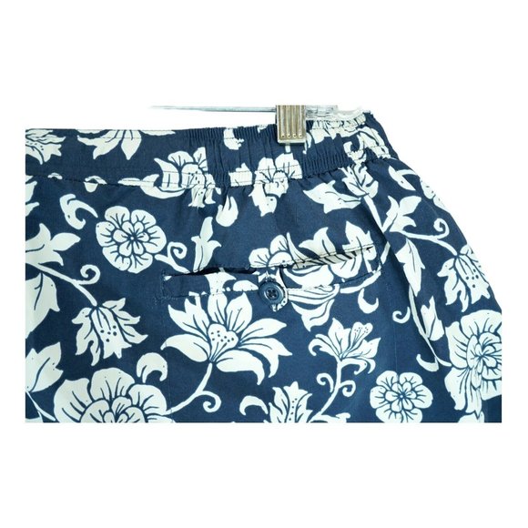 NWT Caribbean Big Man Navy Floral Men's Swimwear trunks Size 2X ~ MSRP $55 - Picture 6 of 6